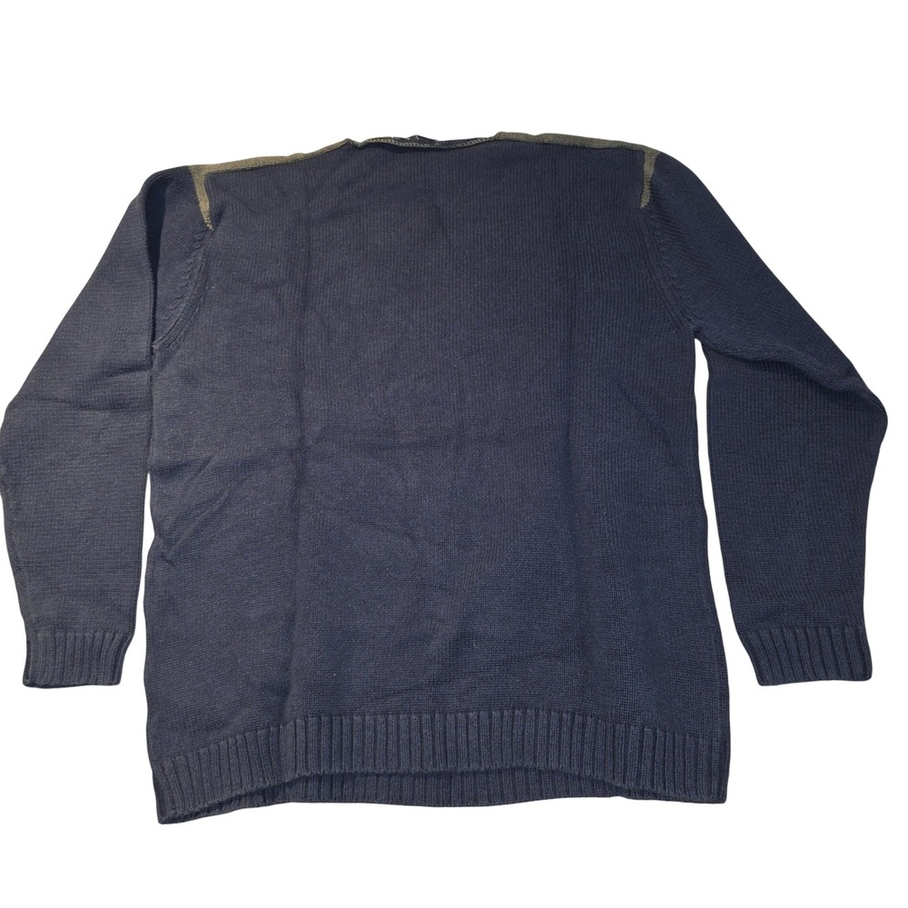 Agave UX Mens Sweater XL Blue Crew Neck Long Sleeve Pullover Knit - Picture 5 of 7